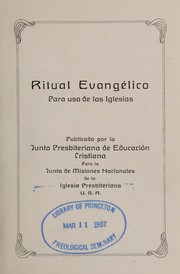Cover of: Ritual evange lico: para uso de las iglesias