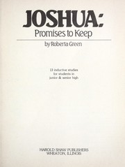 Cover of: Joshua: Promises to keep : 13 inductive studies for students in junior & senior high