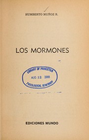 Cover of: Los Mormones by Humberto Mun oz R.