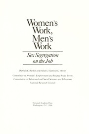 Cover of: Women's work, men's work : sex segregation on the job by 