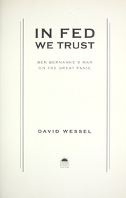 Cover of: In Fed we trust: Ben Bernanke's war on the great panic
