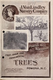 Descriptive catalogue of fruit and ornamental trees, grape vines, evergreens, shrubs, roses, etc by J. Van Lindley Nursery Co. (Pomona, N.C.)