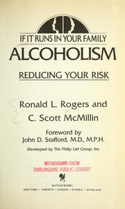 Cover of: Alcoholism : reducing your risk by 