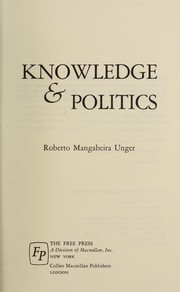 Cover of: Knowledge & politics