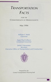 Cover of: Transportation facts for the Commonwealth of Massachusetts