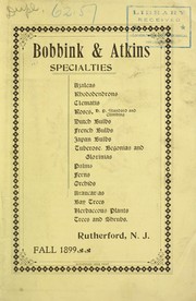 Cover of: Specialties: azaleas, rhododendrons, clematis, roses, b.p. standard and climbing, Dutch bulbs, French bulbs, Japan bulbs, tuberose, begonias and gloxinias, palms, ferns, orchids, araucarias, bay trees, herbaceous plants, trees and shrubs