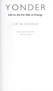 Cover of: Yonder by Jim W. Corder