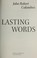 Cover of: John Robert Colombo's Famous lasting words