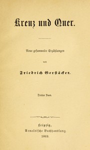 Cover of: Kreuz und quer: neue gesammelte Erz©Þhlungen