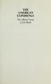 Cover of: The collected essays of J.H. Plumb. by J. H. Plumb