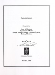 Rebuttal report by Alan S. Newell