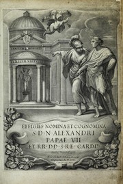 Cover of: Effigies, nomina et cognomina S.D.N. Alexandri papae VII et RR. DD. S.R.E. Cardd. nunc viuentium