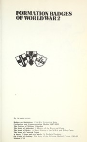 Cover of: Formation badges of World War 2 by Howard N. Cole