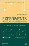 Cover of: Experiments: planning, analysis, and optimization