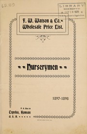 Cover of: Wholesale price list: 1897-1898