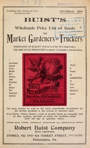 Cover of: Buist's wholesale price list of seeds for market gardeners or truckers by Robert Buist Company