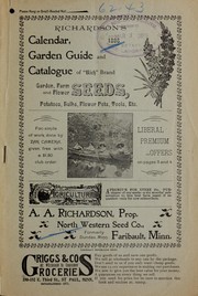 Cover of: Richardsons calendar, garden guide and catalogue of rich brand garden, farm and flower seeds | North Western Seed Co