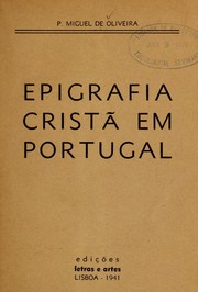 Cover of: Epigrafia crista  em Portugal