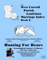 Cover of: W. Carroll Par LA Marriages 1832-1900 + Bk E by 