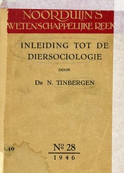 Inleiding tot de diersociologie by Niko Tinbergen