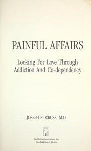 Cover of: Painful affairs by Joseph R. Cruse