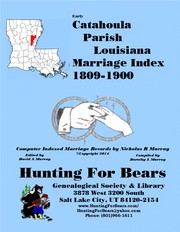 Cover of: Catahoula Par LA Marriage Index 1809-1900