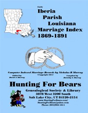 Cover of: Iberia Parish Louisiana Marriage Records 1869-1891