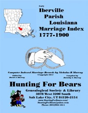 Cover of: Iberville Par LA Marriage Index 1777-1900