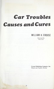 Cover of: Car Troubles: Causes and Cures