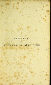 Cover of: Materia medica and therapeutics: an introduction to the rational treatment of disease