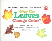 Why do leaves change color? by Betsy Maestro, Giulio Maestro, Loretta Krupinski