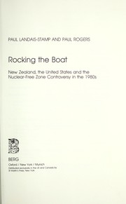 Cover of: Rocking the boat | Paul Landais-Stamp