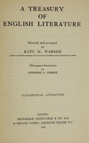 Cover of: A treasury of English literature