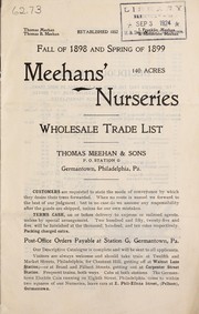Cover of: Meehans' Nurseries wholesale trade list