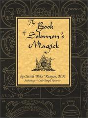 Cover of: The Book of Solomon's Magick