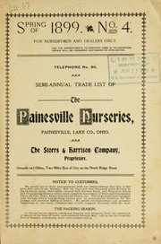 Cover of: Semi-annual trade list of the Painesville Nurseries: spring of 1899