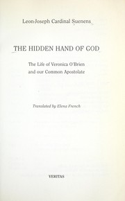 The hidden hand of God by Léon Joseph Suenens