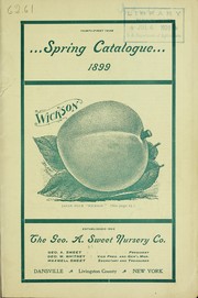 Cover of: Spring catalogue 1899