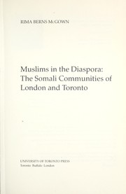 Cover of: Muslims in the Diaspora by Rima Berns McGown