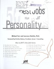 Cover of: 50 best jobs for your personality by J. Michael Farr, J. Michael Farr