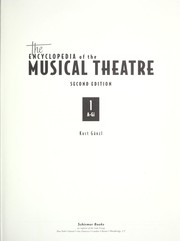 The encyclopedia of the musical theatre by Kurt Gänzl, Kurt Ganzl