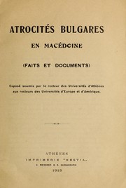 Atrocités bulgares en Macédoine by Théodore Zaïmis