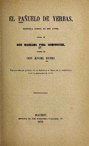 Cover of: El pan uelo de yerbas: zarzuela co mica en dos actos