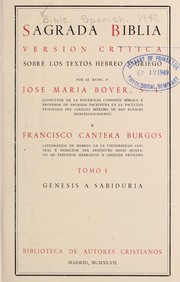 Cover of: Sagrada Biblia: version critica sobre los textos Hebreo y Griego