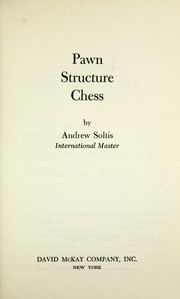 Cover of: Pawn structure chess