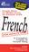 Cover of: French For Adults Only 