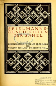 Cover of: Spielmanns-geschichten der Sahel