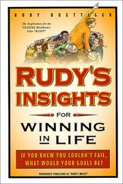 Cover of: Rudy's Insights for Winning in Life
