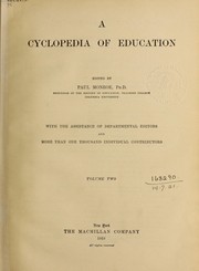 Cover of: A cyclopedia of education