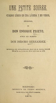Cover of: Une petite soire e: cuadro li rico en una la mina y en verso